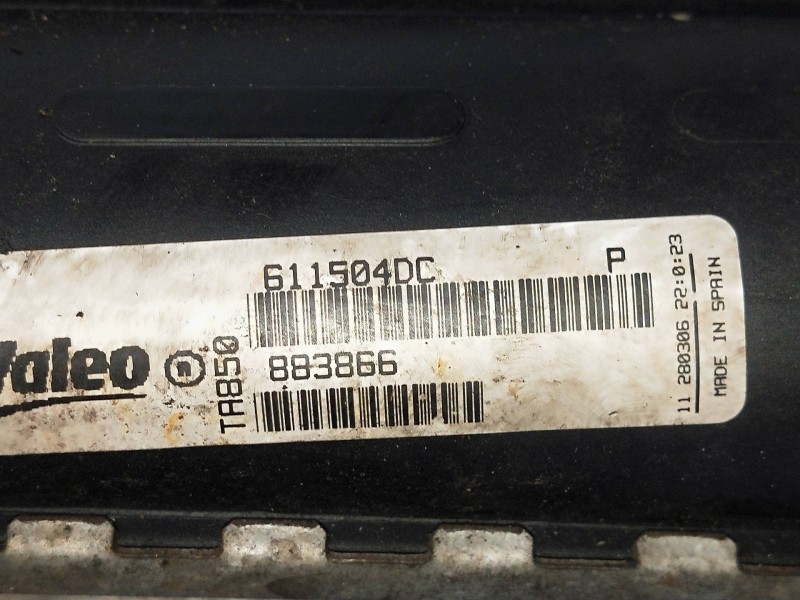 Recambio de radiador agua para citroen ax 14 trs classic referencia OEM IAM 611504DC 883866 