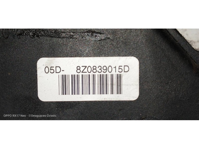 Recambio de motor cierre centralizado trasero izquierdo para audi a2 (8z) 1.4 referencia OEM IAM 8Z0839015D  