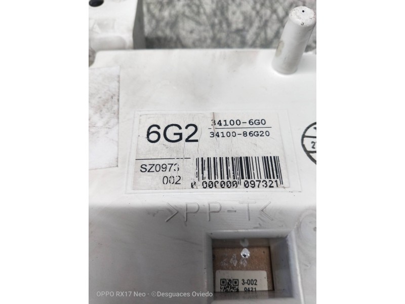 Recambio de cuadro instrumentos para suzuki ignis rm (mh) básico referencia OEM IAM 341006G0 3410086G20 6G2