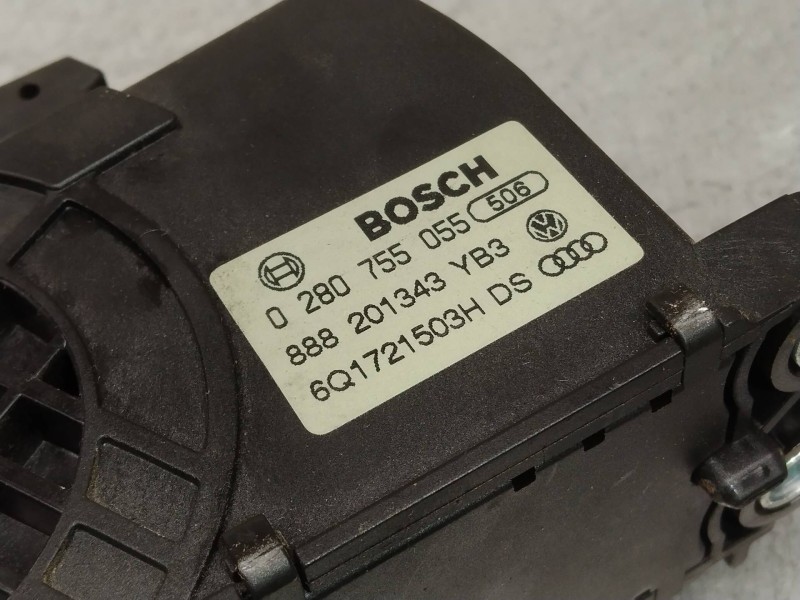 Recambio de potenciometro pedal para skoda fabia (5j2 ) style referencia OEM IAM 0280755055 6Q1721503H 