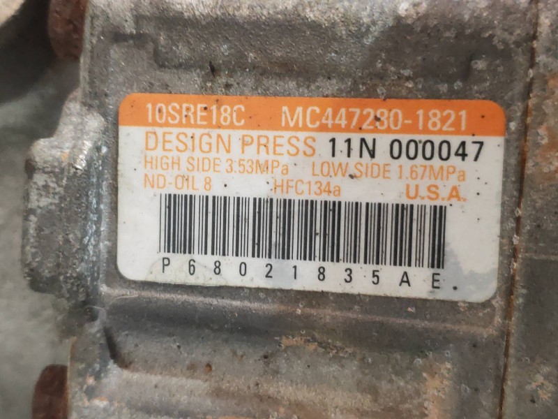 Recambio de compresor aire acondicionado para lancia thema gold referencia OEM IAM MC4472801821 P68021835AE 68202995AB 10SRE18C