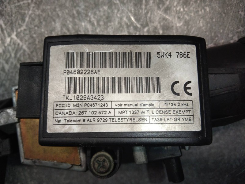 Recambio de conmutador de arranque para chrysler 300 m (lr) 3.5 v6 referencia OEM IAM P04602226AE 5WK4786E TKJ1029A3423