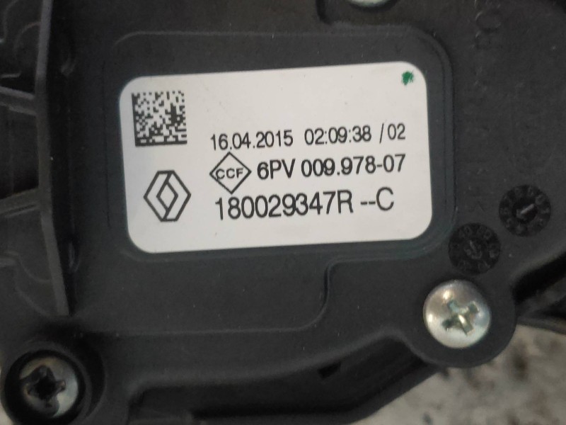 Recambio de potenciometro pedal para renault clio iv business referencia OEM IAM 180029347R 6PV00997807 