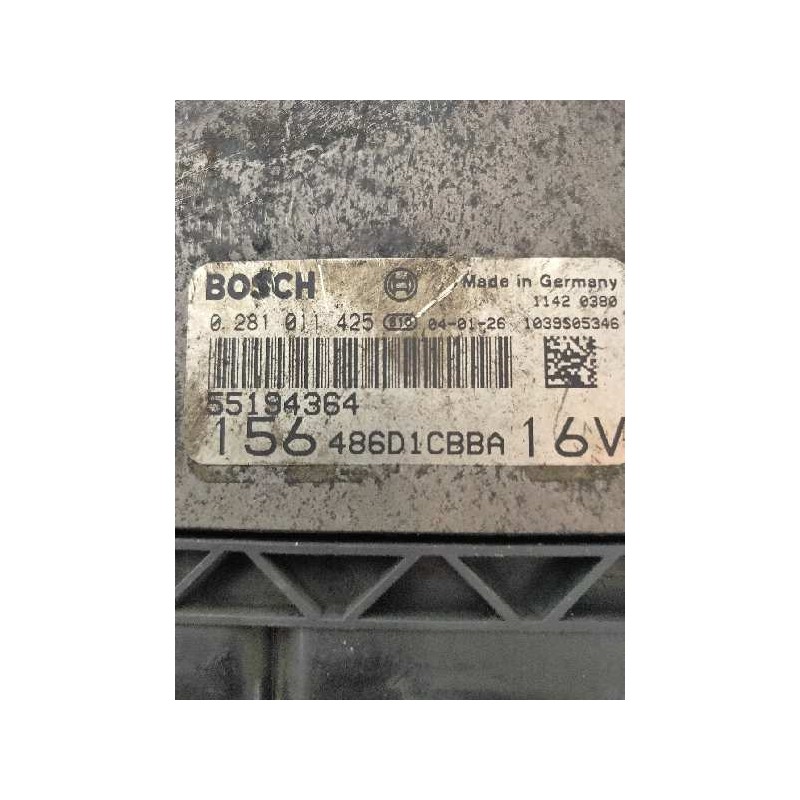 Recambio de centralita motor uce para alfa romeo 156 1.9 jtd 16v distinctive referencia OEM IAM 0281011425 55194364 156486D1CBBA