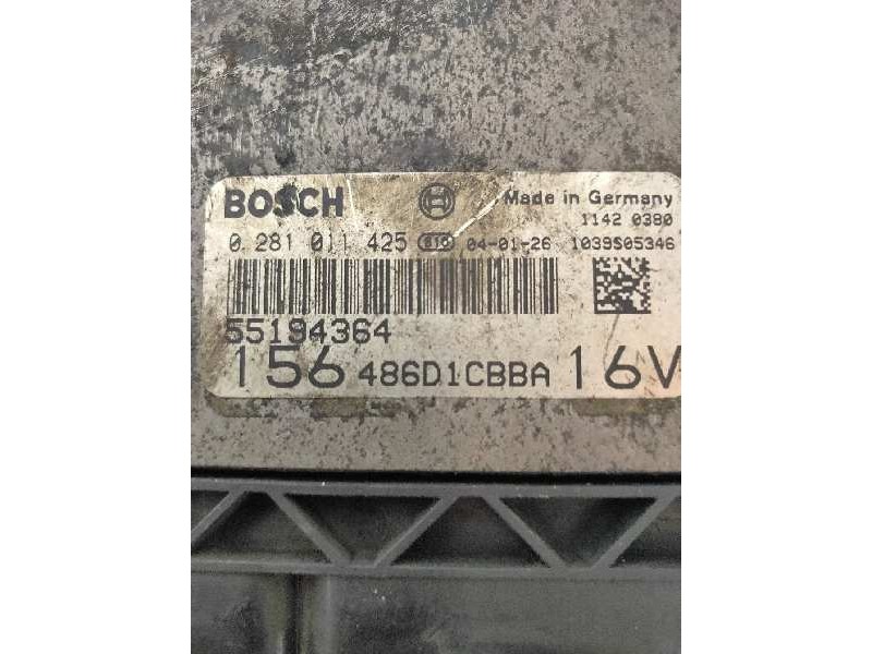 Recambio de centralita motor uce para alfa romeo 156 1.9 jtd 16v distinctive referencia OEM IAM 0281011425 55194364 156486D1CBBA