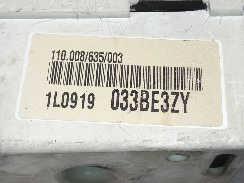 Recambio de cuadro instrumentos para seat toledo (1l) base referencia OEM IAM 110008635003 1L0919033BE3ZY 