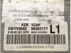 Recambio de centralita motor uce para chevrolet aveo 1.2 cat referencia OEM IAM 5WY5968C 96983177 1CAF 42R L1 2
