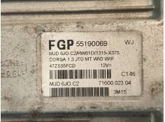 Recambio de centralita motor uce para opel corsa c 1.3 16v cdti cat (z 13 dt / ln9) referencia OEM IAM FGP55190069 MJD6JOC2 7160 2