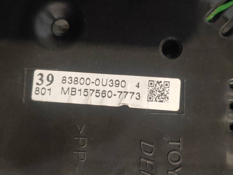 Recambio de cuadro instrumentos para toyota yaris hsd active referencia OEM IAM 838000U390 MB1575607773 