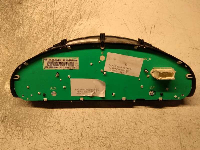 Recambio de cuadro instrumentos para peugeot 407 sw st confort pack referencia OEM IAM A2C53106696 9658138080 