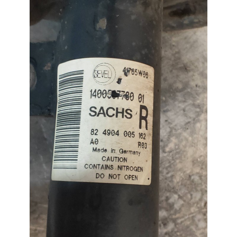 Recambio de amortiguador delantero derecho para fiat scudo combi (272) l1h1 120 multijet (5 pl.) referencia OEM IAM 824904005162