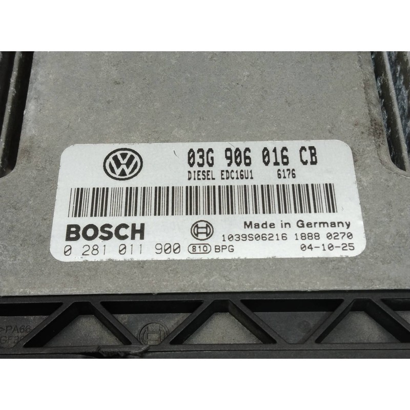 Recambio de centralita motor uce para volkswagen golf v berlina (1k1) highline referencia OEM IAM 0281011900 03G906016CB EDC16U1