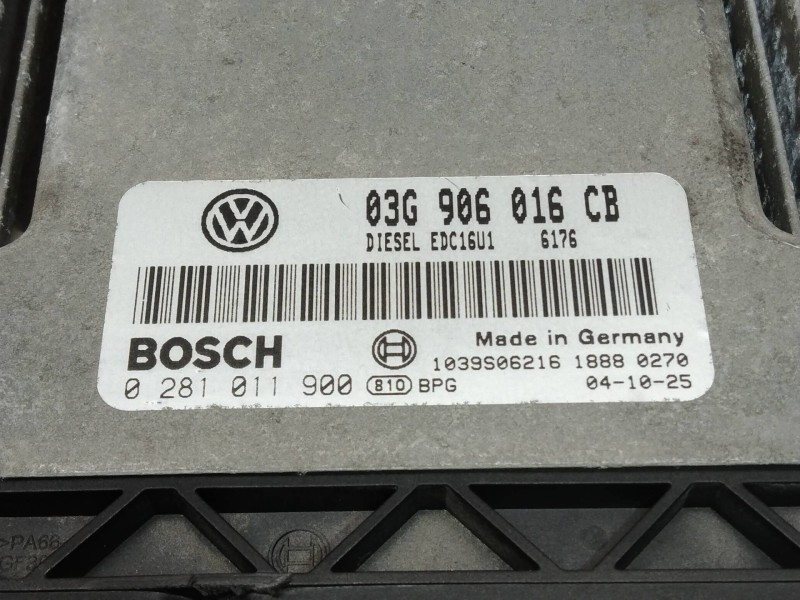 Recambio de centralita motor uce para volkswagen golf v berlina (1k1) highline referencia OEM IAM 0281011900 03G906016CB EDC16U1