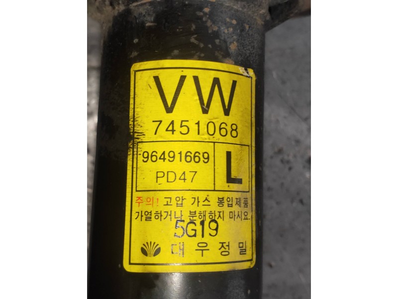 Recambio de amortiguador delantero izquierdo para chevrolet evanda cdx referencia OEM IAM 96491669  