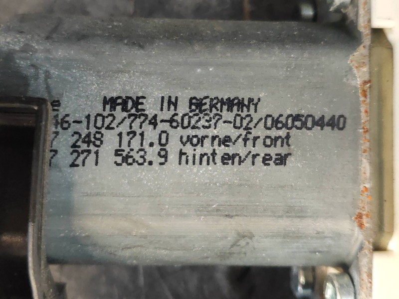 Recambio de elevalunas trasero izquierdo para bmw serie 5 lim. (f10) 525d referencia OEM IAM 72481710 72715639 51357182613
