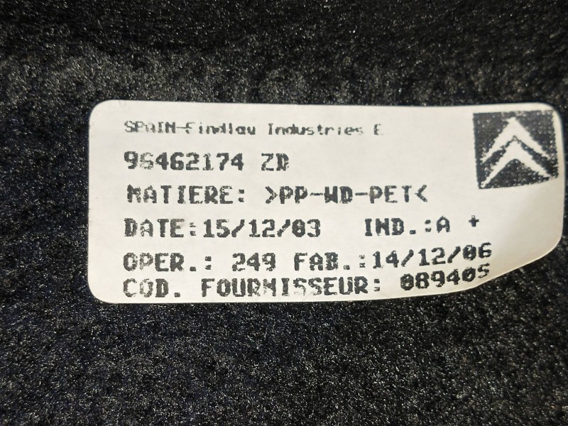 Recambio de bandeja trasera para citroen c4 berlina 1.4 16v referencia OEM IAM 95462174ZD  