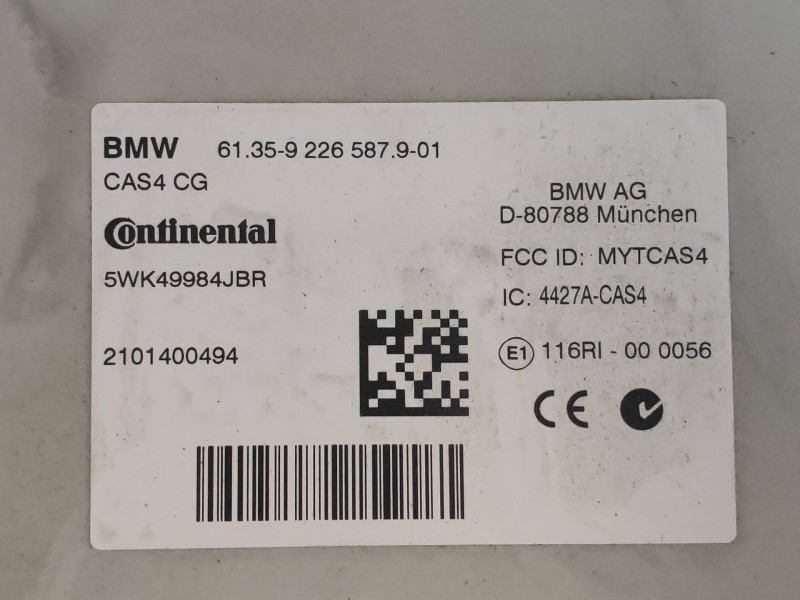 Recambio de modulo electronico para bmw serie 5 lim. (f10) 525d referencia OEM IAM 9226587  