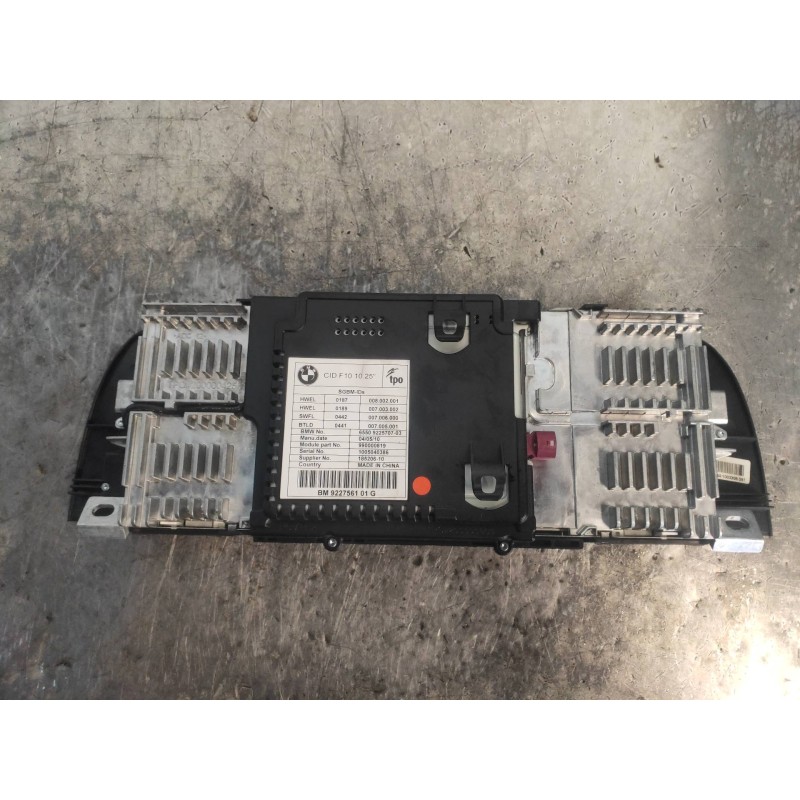 Recambio de pantalla multifuncion para bmw serie 5 lim. (f10) 525d referencia OEM IAM 922756101G 6550922570703 990000819
