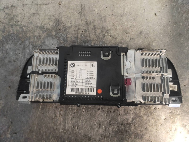 Recambio de pantalla multifuncion para bmw serie 5 lim. (f10) 525d referencia OEM IAM 922756101G 6550922570703 990000819