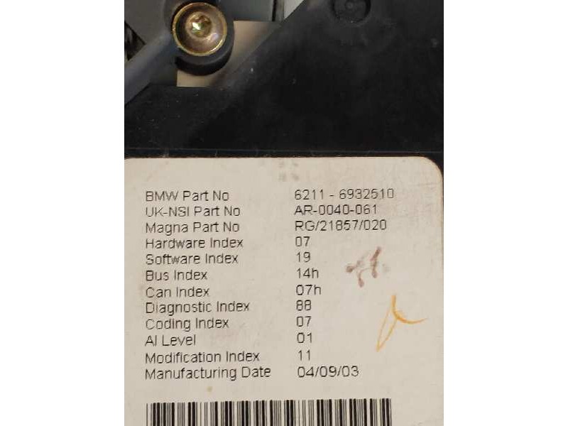 Recambio de cuadro instrumentos para mini mini (r50,r53) cooper s referencia OEM IAM 62116932510  