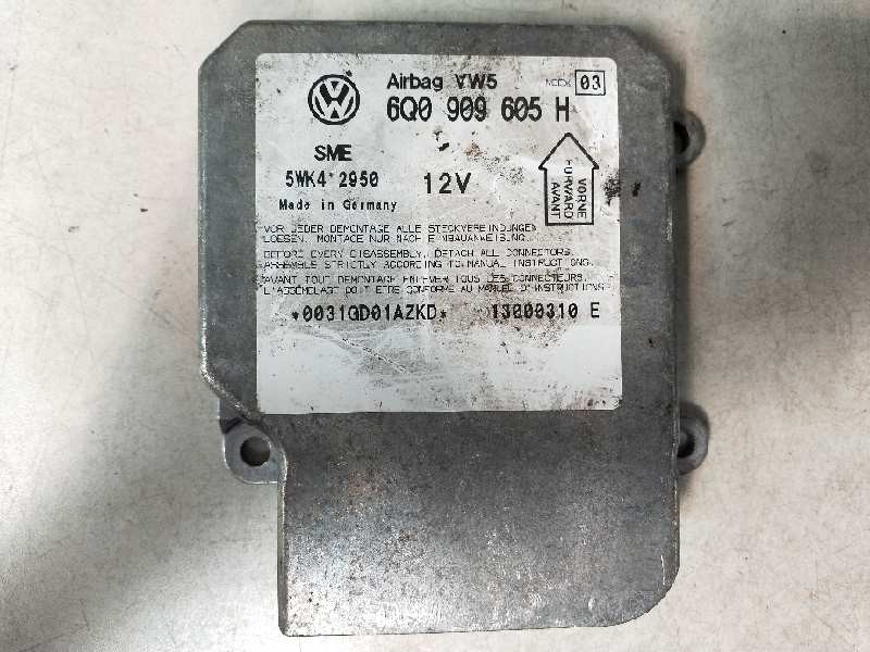 Recambio de centralita airbag para skoda fabia (6y2/6y3) comfort referencia OEM IAM 5WK42950 6Q0909605H 