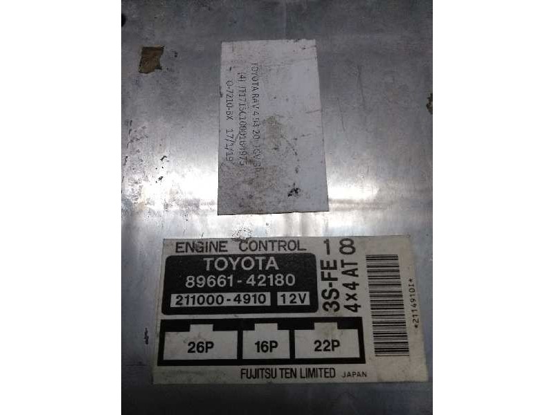 Recambio de centralita motor uce para toyota rav 4 funcruiser (a1) básico referencia OEM IAM 8966142180 2110004910 3SFE 18 26P 1