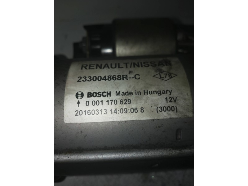 Recambio de motor arranque para renault megane iii berlina 5 p emotion referencia OEM IAM 0001170629 233004868R 