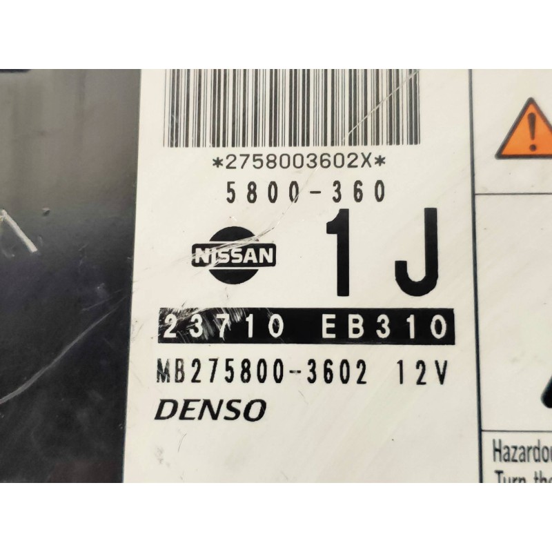 Recambio de centralita motor uce para nissan navara pick-up (d40m) doble cab se 4x4 referencia OEM IAM 23710EB310  DENSO