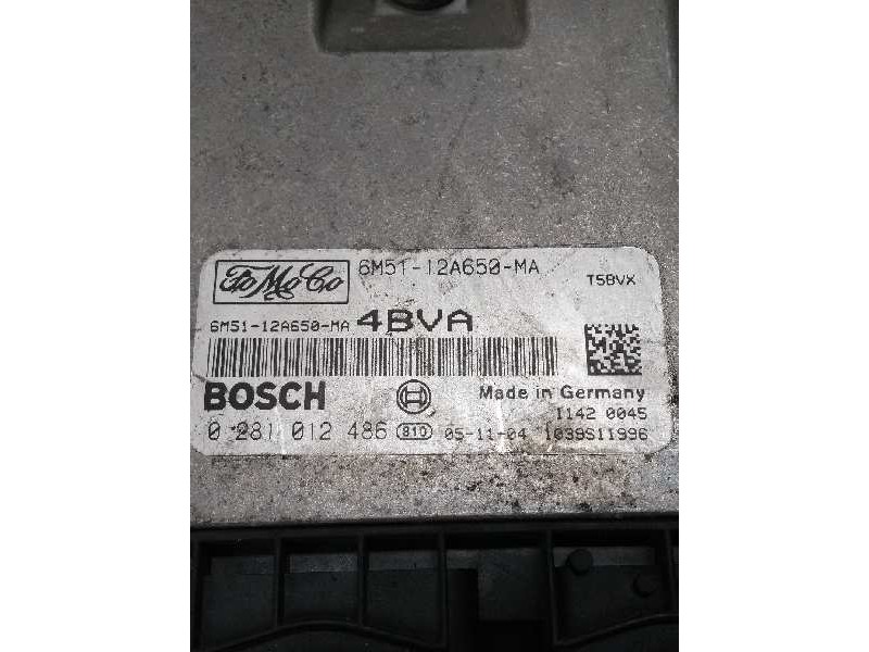 Recambio de centralita motor uce para ford focus berlina (cap) ghia referencia OEM IAM 0281012486 6M5112A650MA 4BVA