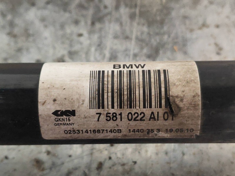 Recambio de transmision trasera derecha para bmw serie 5 lim. (f10) 525d referencia OEM IAM 7581022AI01  33207581030