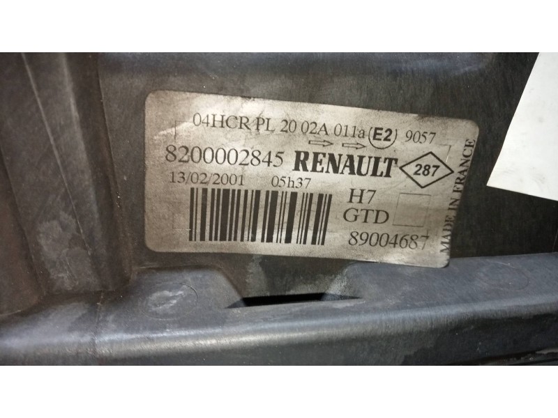 Recambio de faro izquierdo para renault laguna ii (bg0) dynamique referencia OEM IAM 8200002845 89004687 