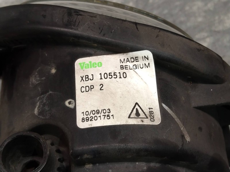 Recambio de faro antiniebla izquierdo para mg rover serie 75 (rj) 1.8 cat referencia OEM IAM XBJ105510 89201751 