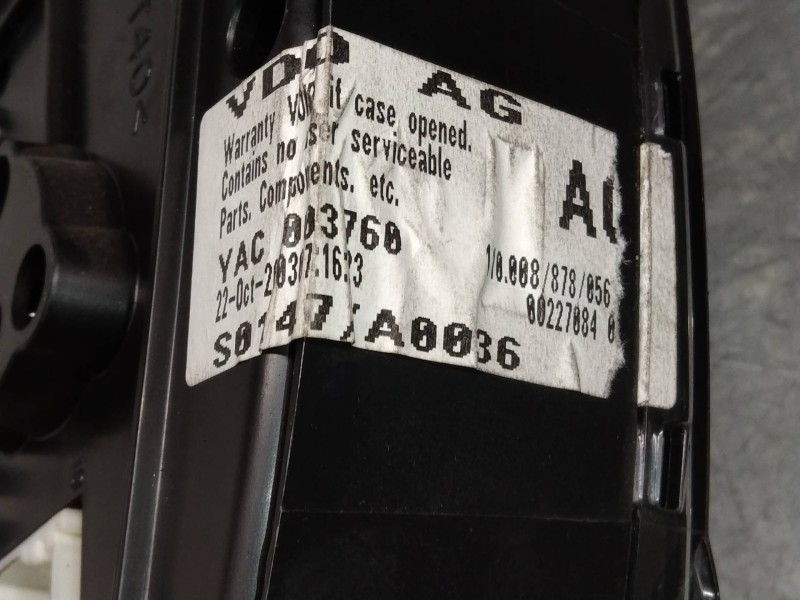 Recambio de cuadro instrumentos para mg rover serie 75 (rj) 1.8 cat referencia OEM IAM 110008878056 S0147A0036 