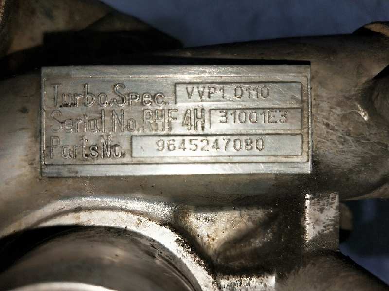 Recambio de turbocompresor para peugeot 307 (s1) 2.0 hdi cat referencia OEM IAM 9645247080   Recambio de turbocompresor para peugeot 307 (s1) 2.0 hdi cat referencia OEM IAM 9645247080
