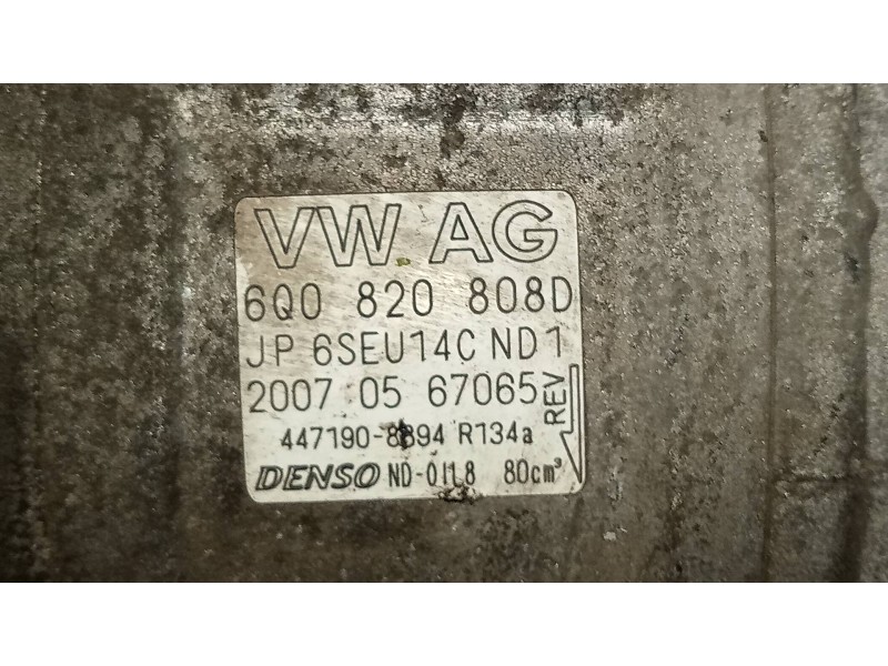 Recambio de compresor aire acondicionado para seat ibiza (6l1) hit referencia OEM IAM 4471908894 6Q0820808D 