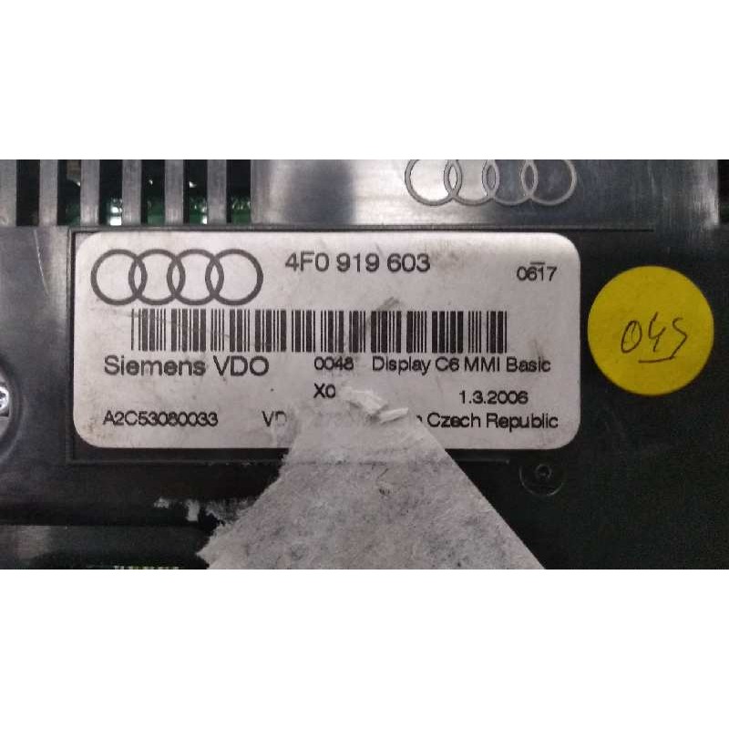Recambio de pantalla multifuncion para audi a6 berlina (4f2) 2.0 16v tfsi referencia OEM IAM 4F0919603 A2C53080033 