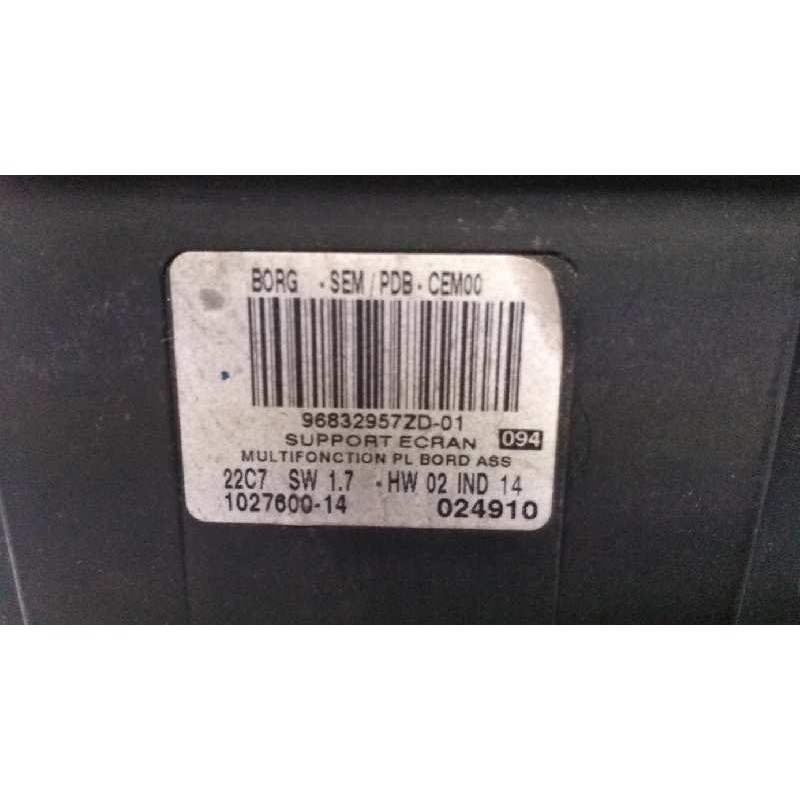 Recambio de pantalla multifuncion para citroen c6 2.7 v6 hdi fap cat (uhz / dt17ted4) referencia OEM IAM 96832957ZD01 102760014 