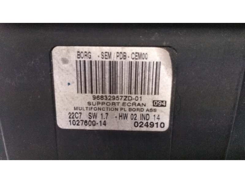 Recambio de pantalla multifuncion para citroen c6 2.7 v6 hdi fap cat (uhz / dt17ted4) referencia OEM IAM 96832957ZD01 102760014 