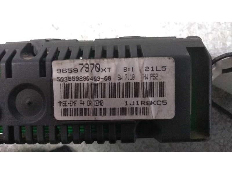 Recambio de pantalla multifuncion para citroen c3 referencia OEM IAM 96597970XT 1J1R8KC5 