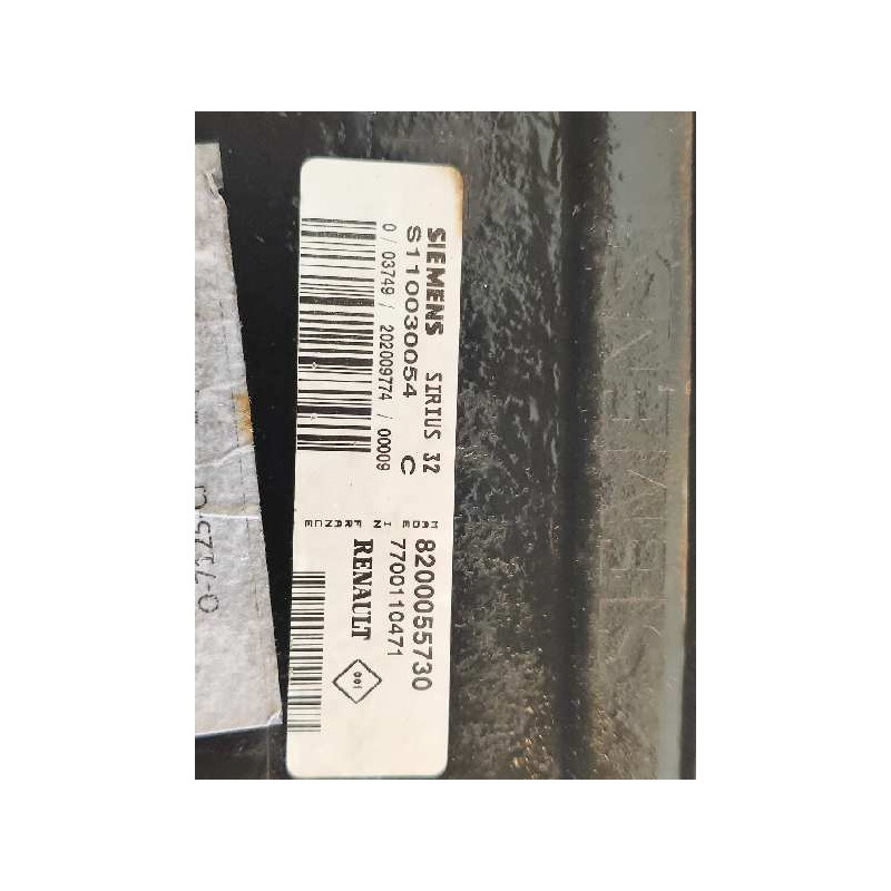 Recambio de centralita motor uce para renault megane i coupe fase 2 (da..) 1.6 16v expression referencia OEM IAM S110030054C 820