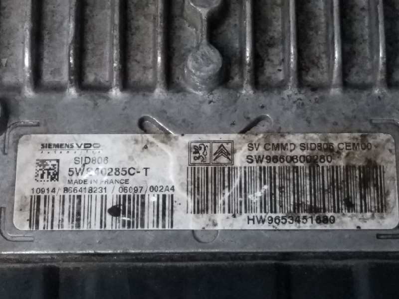 Recambio de centralita motor uce para citroen c2 1.4 hdi referencia OEM IAM 5WS40285CT SW9660800280 HW9653451880 SID806