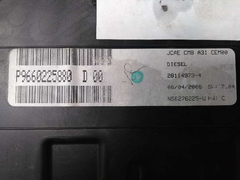 Recambio de cuadro instrumentos para citroen c2 1.4 hdi referencia OEM IAM P9660225880 D00 281149734