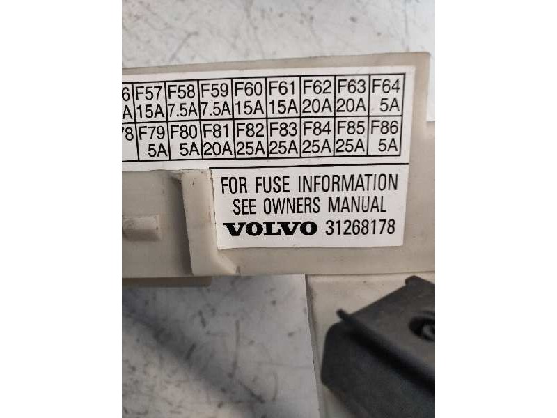 Recambio de caja reles / fusibles para volvo c70 cabriolet d4 momentum referencia OEM IAM 31296881 312681178 