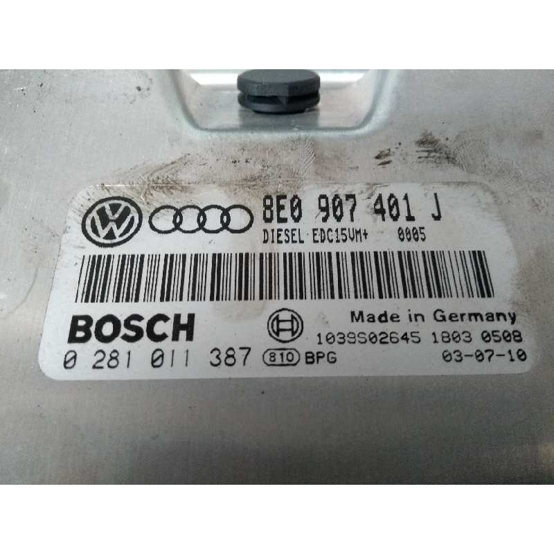 Recambio de centralita motor uce para audi a4 avant (8e) 2.5 tdi quattro (132kw) referencia OEM IAM 0281011387 8E0907401J EDC15V