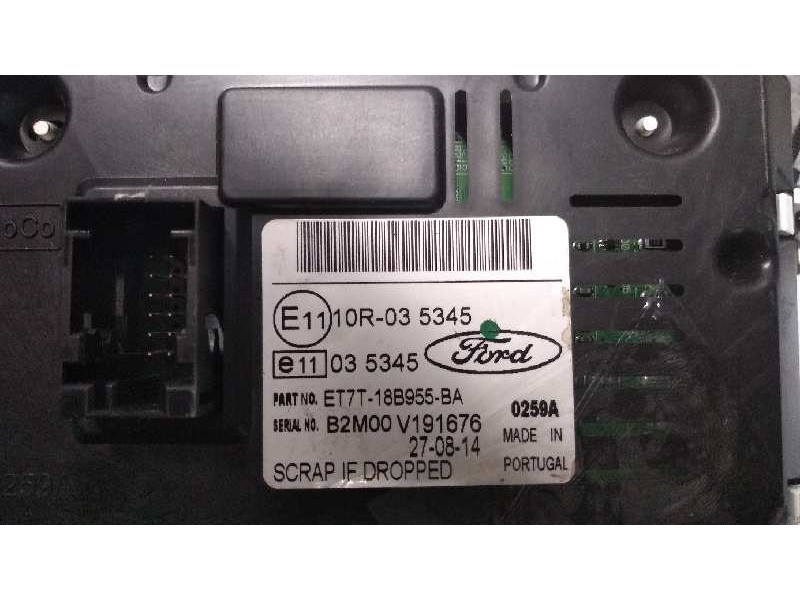 Recambio de pantalla multifuncion para ford fiesta (cb1) referencia OEM IAM ET7T18B955BA B2M00V191676 