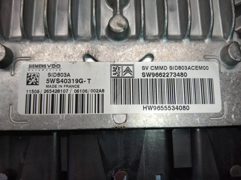 Recambio de centralita motor uce para peugeot 407 sw st sport pack referencia OEM IAM 5WS40319GT SW9662273480 HW9655534080 SID80