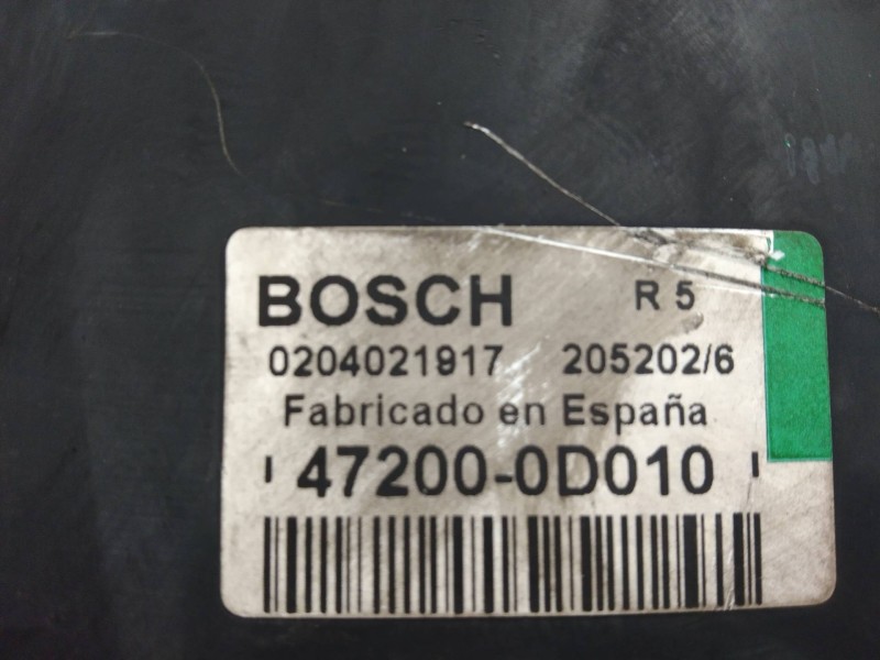 Recambio de servofreno para toyota yaris (ncp1/nlp1/scp1) 1.3 cat referencia OEM IAM 472000D010 0204021917 