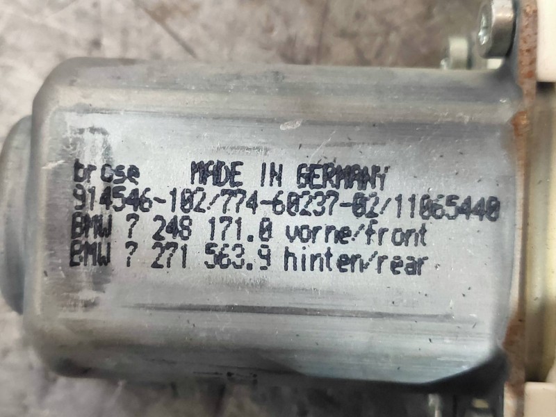 Recambio de elevalunas delantero izquierdo para bmw serie 5 lim. (f10) 520d referencia OEM IAM 72481710 72715639 11065440 914546