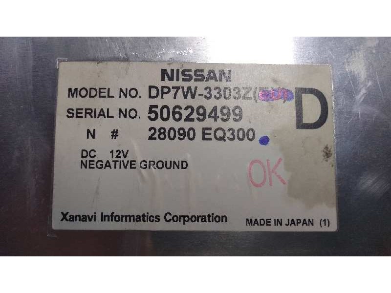 Recambio de pantalla multifuncion para nissan murano (z50) 3.5 v6 cat referencia OEM IAM 28090EQ300 DP7W3303ZEU 