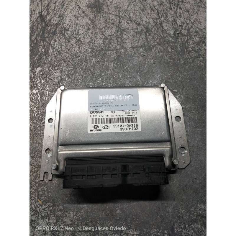 Recambio de centralita motor uce para hyundai matrix (fc) 1.5 crdi 16v gls referencia OEM IAM 0281012107 391012A310 99UFMI02